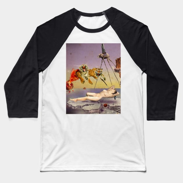 Painting Dream Caused by the Flight of a Bee Salvador Dali T-Shirt Baseball T-Shirt by J0k3rx3